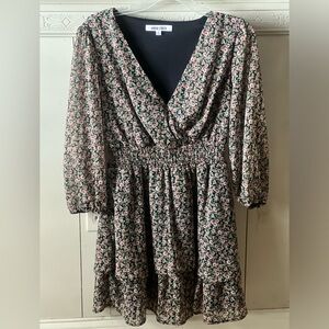 Floral Mini Dress, Size M